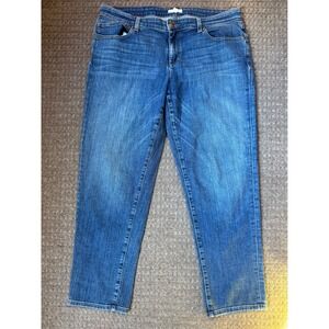 Eileen Fisher Women's Denim Crop Jeans, Blue, Comfort Fit, Casual‎ Style size 12